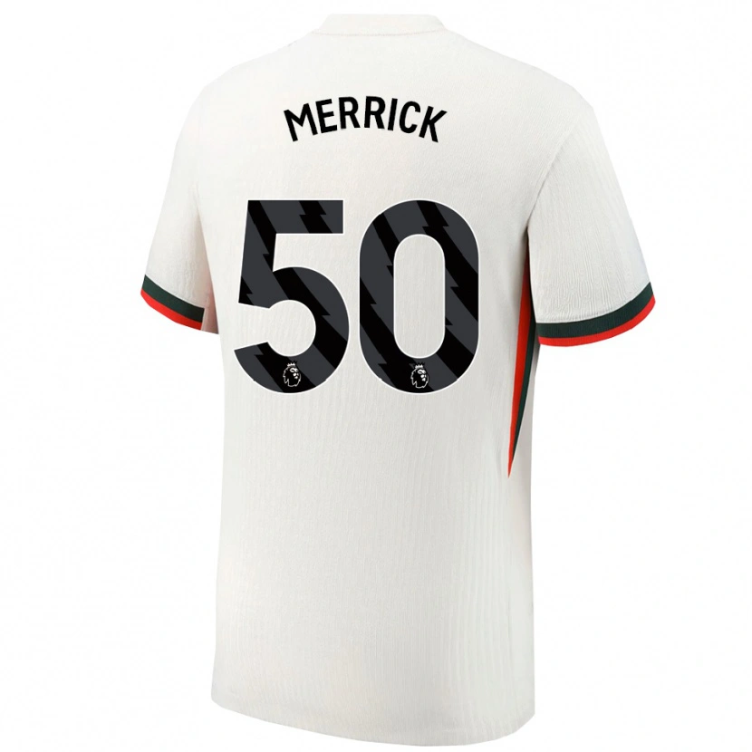 Danxen Men Max Merrick #50 White Green Away Jersey 2025/26 T-Shirt