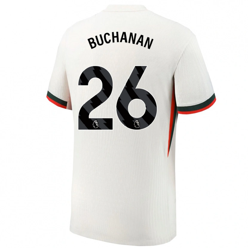 Danxen Men Kadeisha Buchanan #26 White Green Away Jersey 2025/26 T-Shirt