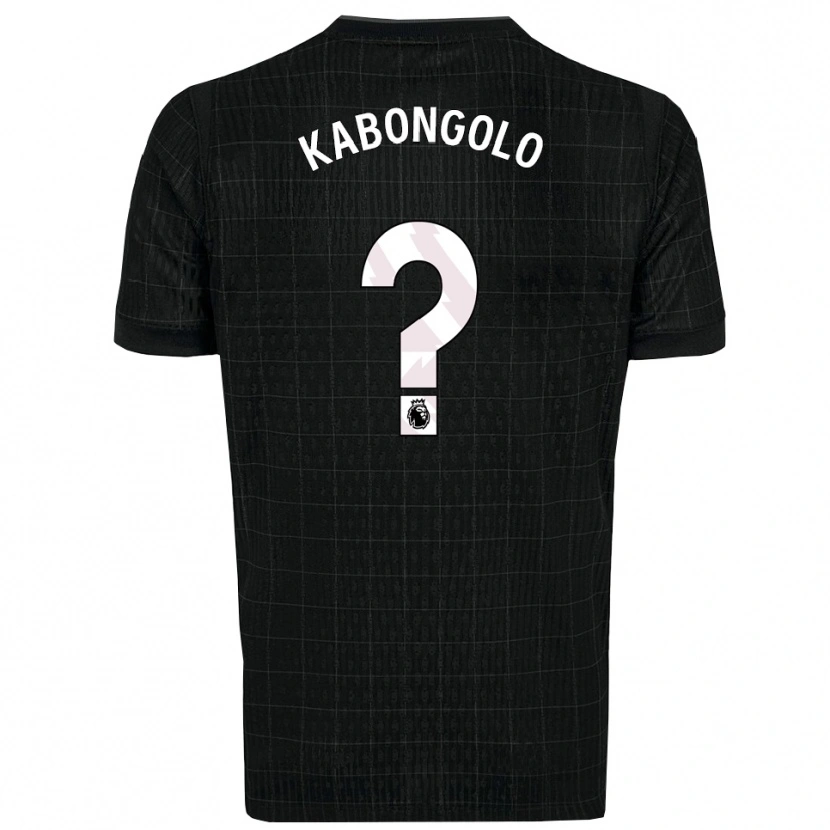 Danxen Men Melvyn Kabongolo #0 Black Gray Away Jersey 2025/26 T-Shirt