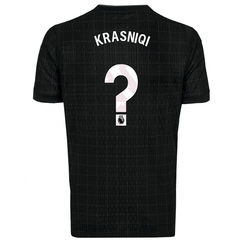Danxen Men Elliot Krasniqi #0 Black Gray Away Jersey 2025/26 T-Shirt
