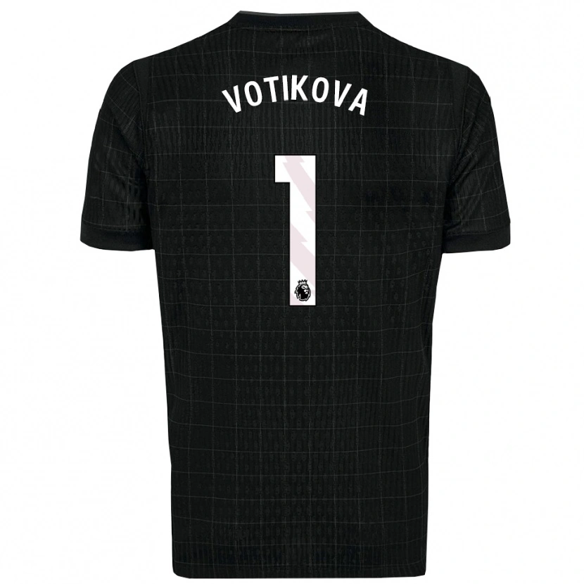 Danxen Men Barbora Votíková #1 Black Gray Away Jersey 2025/26 T-Shirt