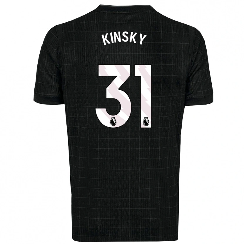 Danxen Men Antonín Kinský #31 Black Gray Away Jersey 2025/26 T-Shirt