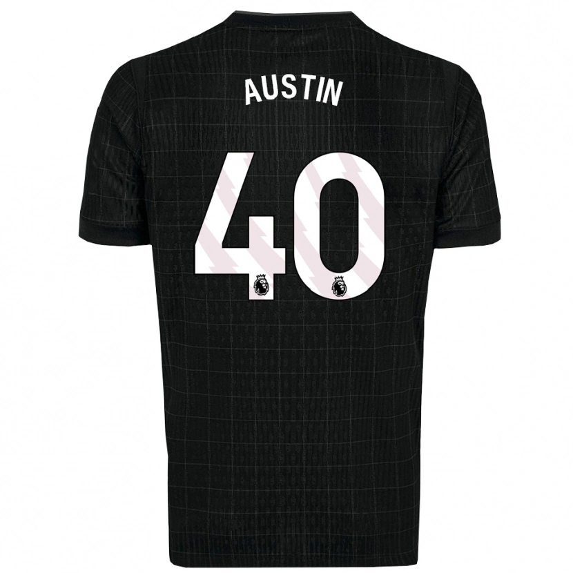Danxen Men Brandon Austin #40 Black Gray Away Jersey 2025/26 T-Shirt