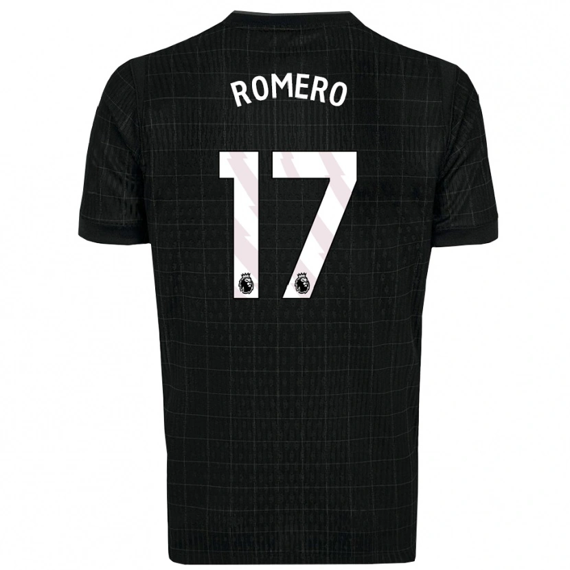 Danxen Men Cristian Romero #17 Black Gray Away Jersey 2025/26 T-Shirt