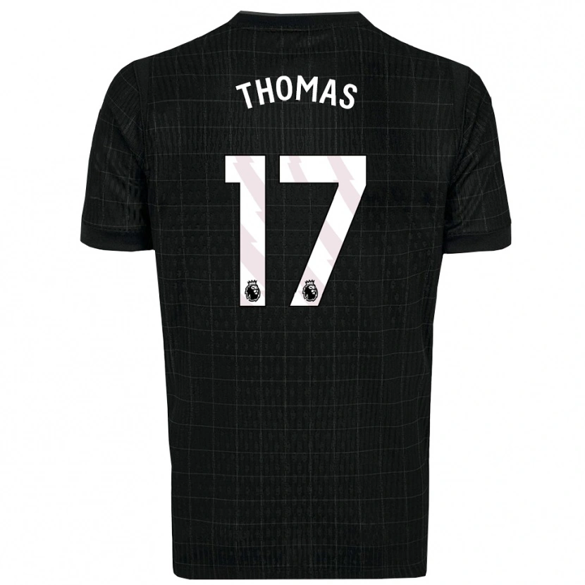 Danxen Men Martha Thomas #17 Black Gray Away Jersey 2025/26 T-Shirt