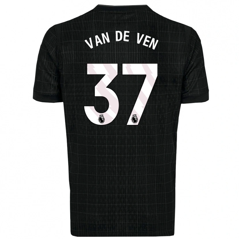 Danxen Men Micky Van De Ven #37 Black Gray Away Jersey 2025/26 T-Shirt