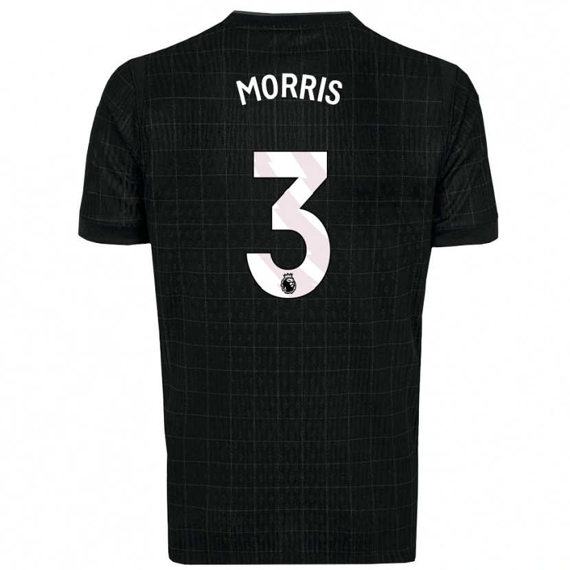 Danxen Men Ella Morris #3 Black Gray Away Jersey 2025/26 T-Shirt
