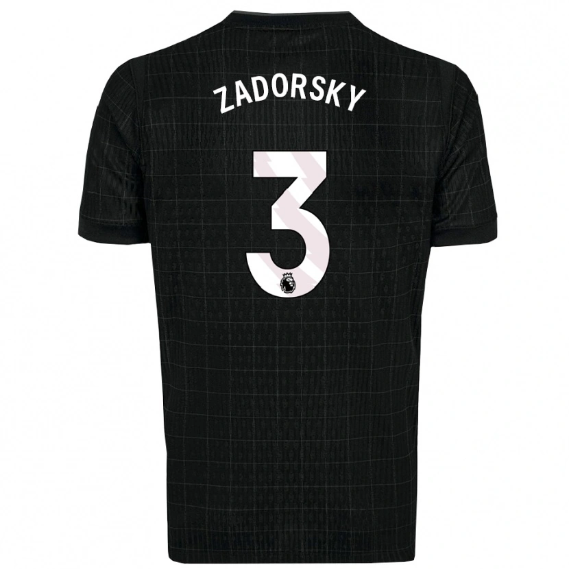 Danxen Men Shelina Zadorsky #3 Black Gray Away Jersey 2025/26 T-Shirt