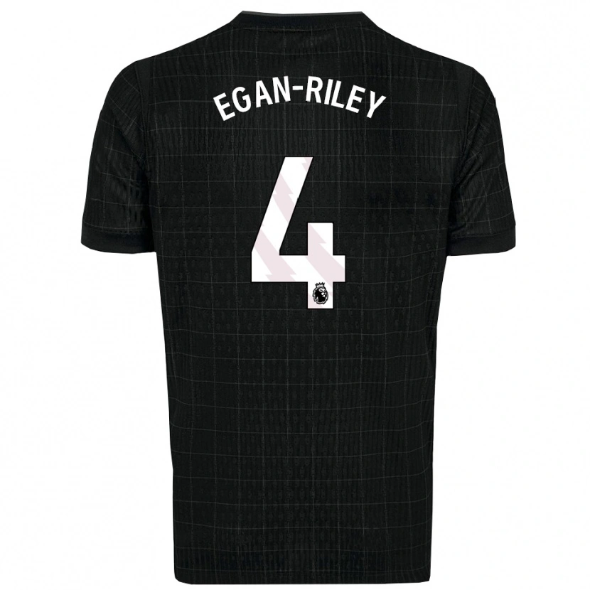 Danxen Men Roman Egan-Riley #4 Black Gray Away Jersey 2025/26 T-Shirt