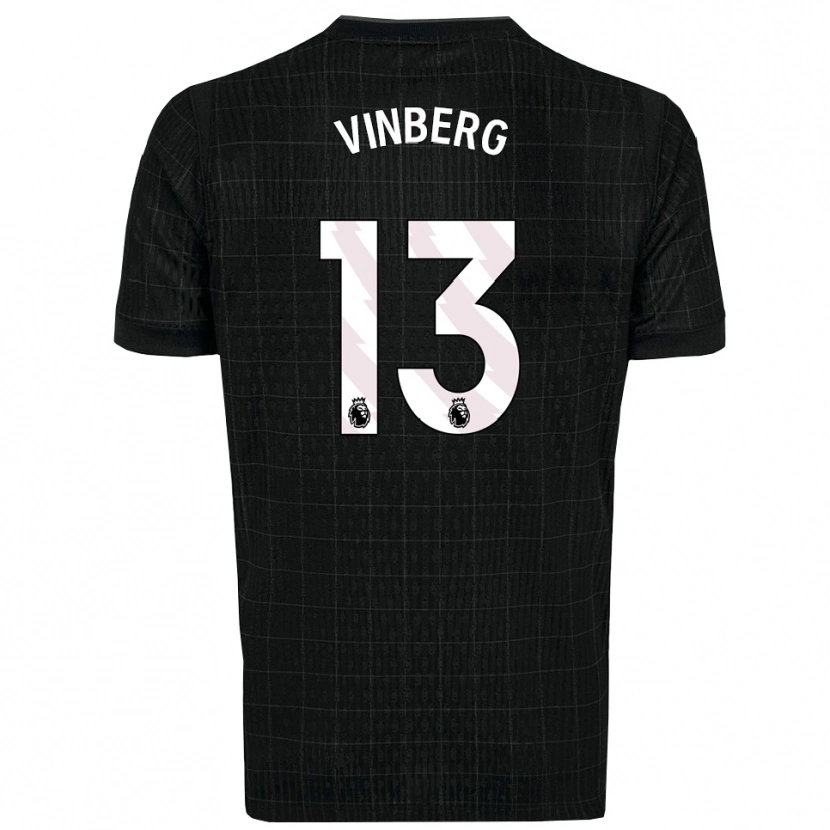 Danxen Men Matilda Vinberg #13 Black Gray Away Jersey 2025/26 T-Shirt