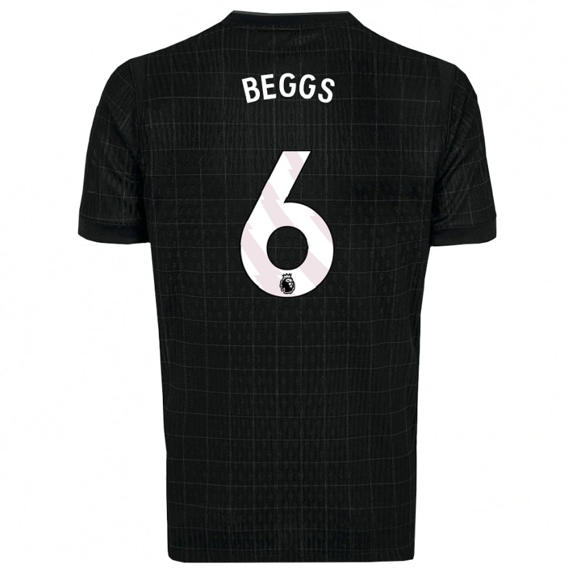 Danxen Men Jamel Beggs #6 Black Gray Away Jersey 2025/26 T-Shirt