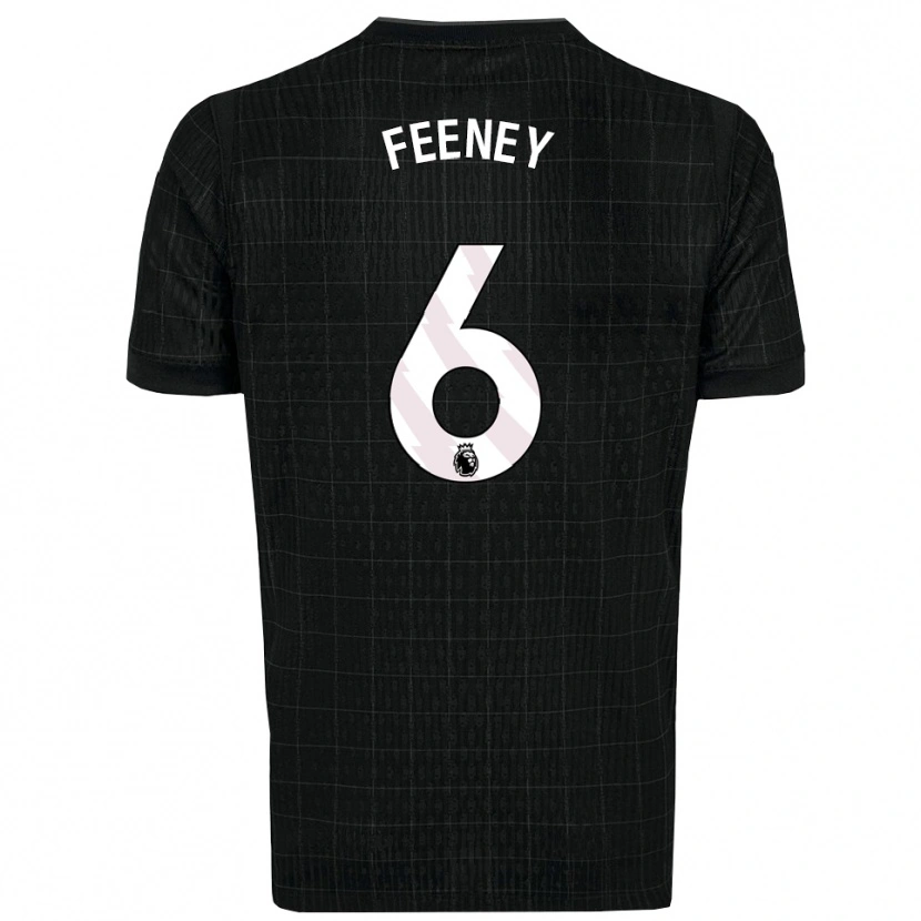 Danxen Men George Feeney #6 Black Gray Away Jersey 2025/26 T-Shirt