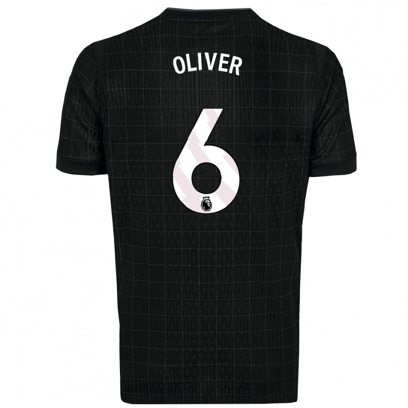 Danxen Men Dexter Oliver #6 Black Gray Away Jersey 2025/26 T-Shirt