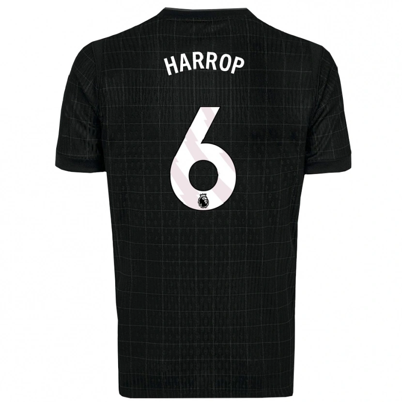 Danxen Men Kerys Harrop #6 Black Gray Away Jersey 2025/26 T-Shirt