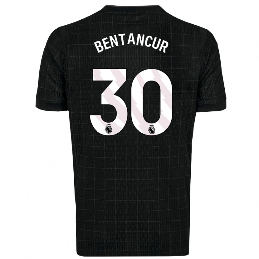 Danxen Men Rodrigo Bentancur #30 Black Gray Away Jersey 2025/26 T-Shirt