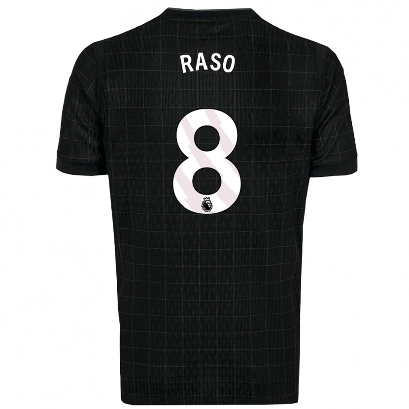Danxen Men Hayley Raso #8 Black Gray Away Jersey 2025/26 T-Shirt