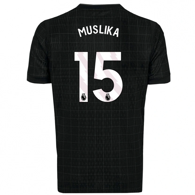 Danxen Men Armend Muslika #15 Black Gray Away Jersey 2025/26 T-Shirt