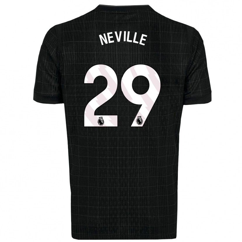 Danxen Men Ashleigh Neville #29 Black Gray Away Jersey 2025/26 T-Shirt