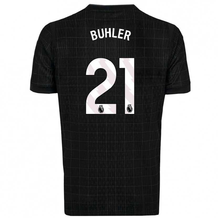 Danxen Men Luana Bühler #21 Black Gray Away Jersey 2025/26 T-Shirt