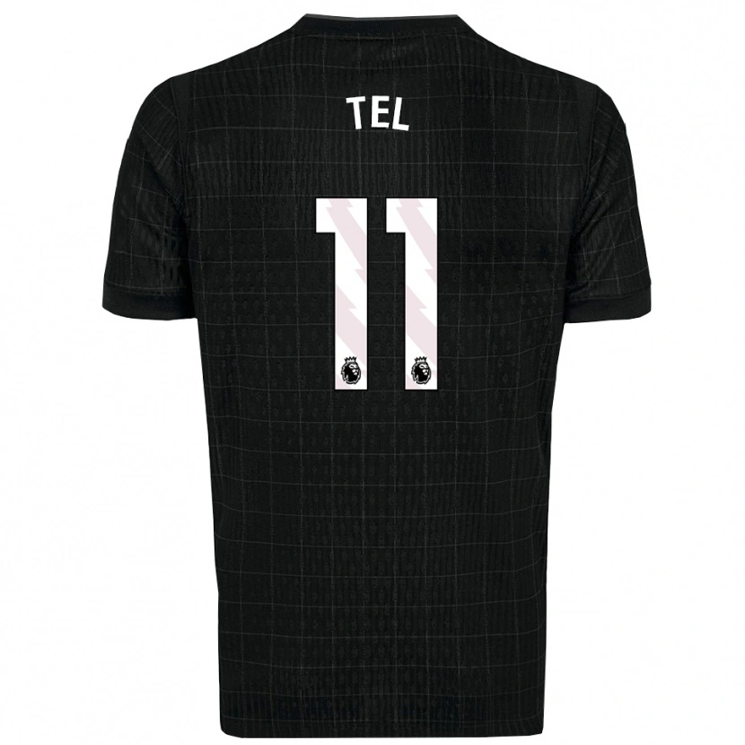Danxen Men Mathys Tel #11 Black Gray Away Jersey 2025/26 T-Shirt
