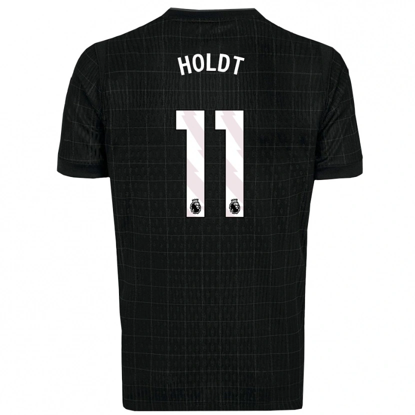 Danxen Men Olivia Holdt #11 Black Gray Away Jersey 2025/26 T-Shirt
