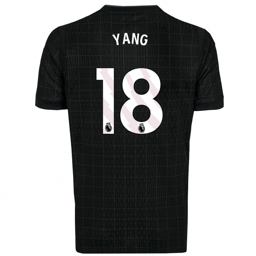Danxen Men Min-Hyeok Yang #18 Black Gray Away Jersey 2025/26 T-Shirt