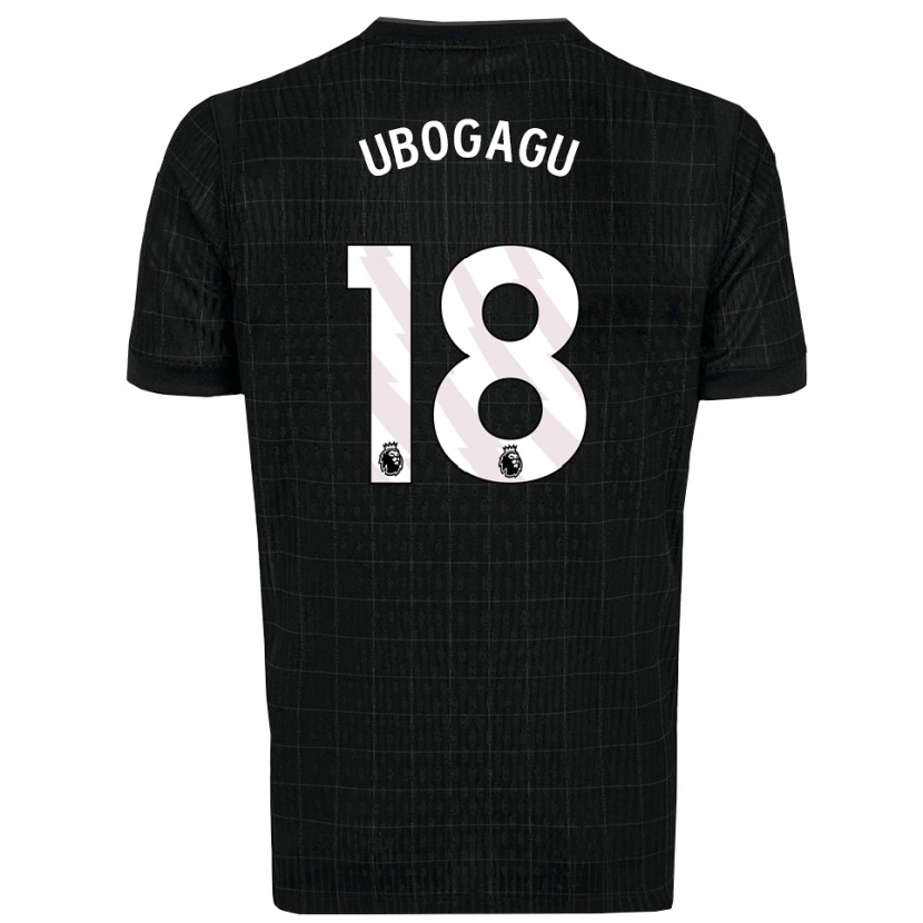 Danxen Men Chioma Ubogagu #18 Black Gray Away Jersey 2025/26 T-Shirt