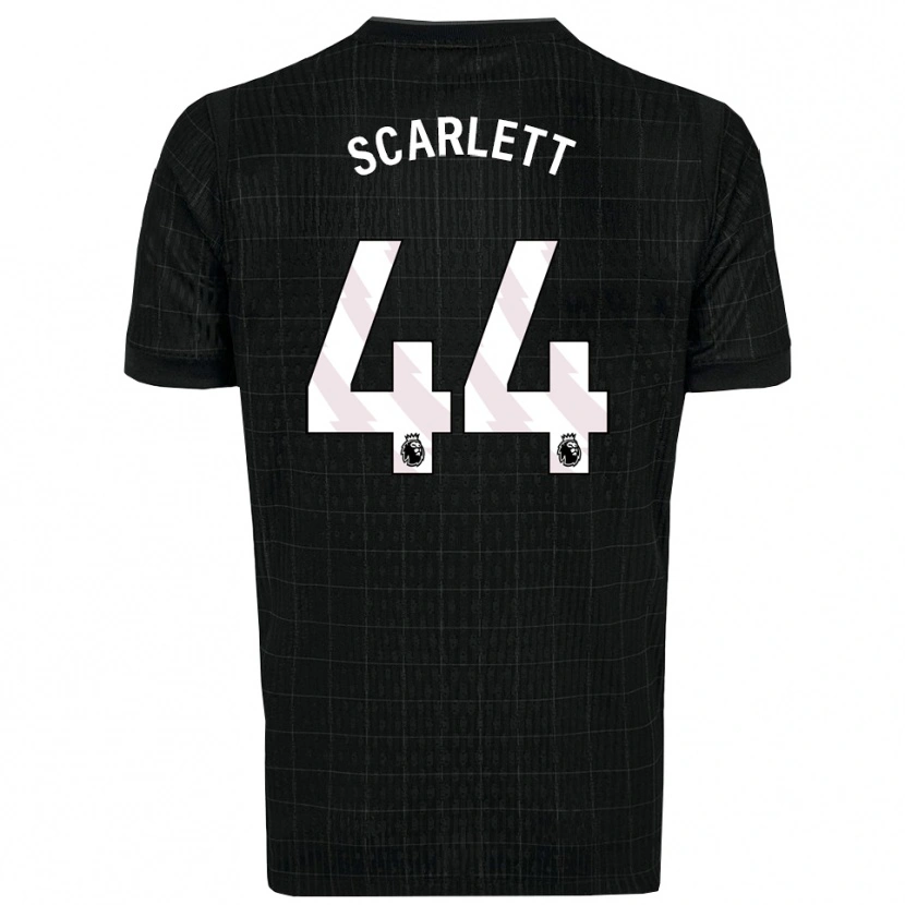 Danxen Men Dane Scarlett #44 Black Gray Away Jersey 2025/26 T-Shirt
