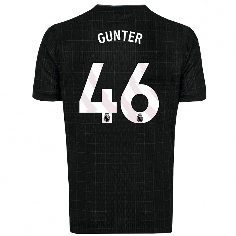 Danxen Men Luca Gunter #46 Black Gray Away Jersey 2025/26 T-Shirt