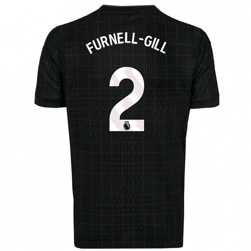 Danxen Men Luca Furnell-Gill #2 Black Gray Away Jersey 2025/26 T-Shirt