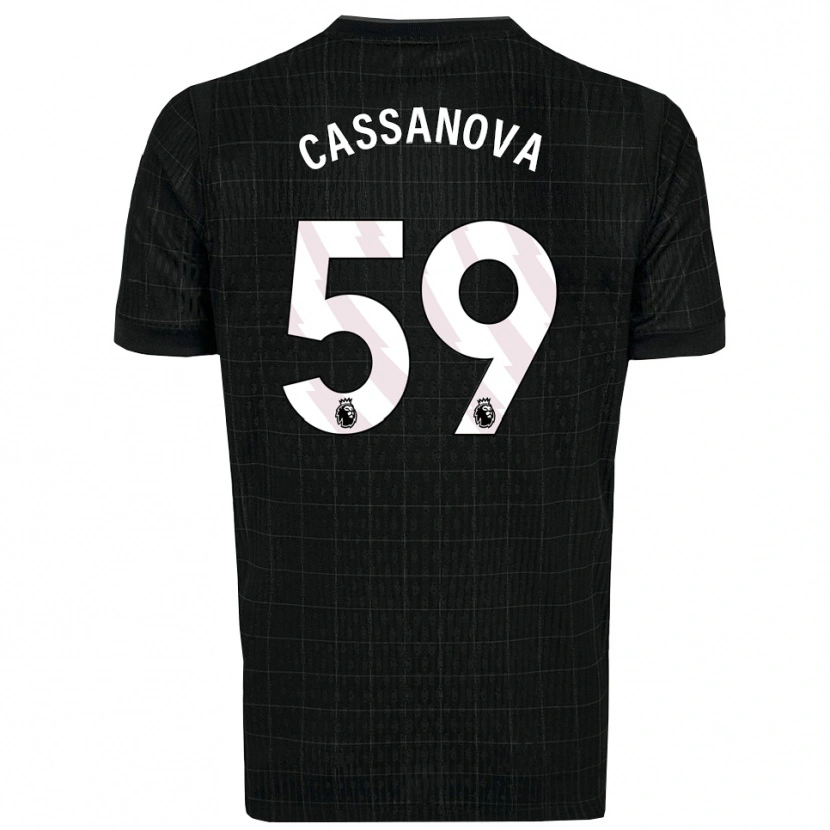 Danxen Men Dante Cassanova #59 Black Gray Away Jersey 2025/26 T-Shirt
