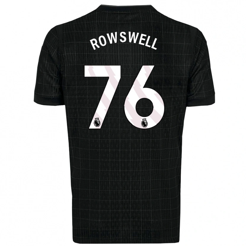 Danxen Men James Rowswell #76 Black Gray Away Jersey 2025/26 T-Shirt