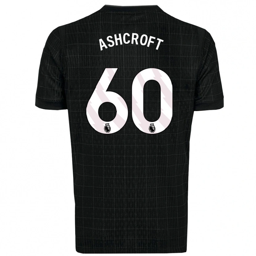 Danxen Men Tyrell Ashcroft #60 Black Gray Away Jersey 2025/26 T-Shirt