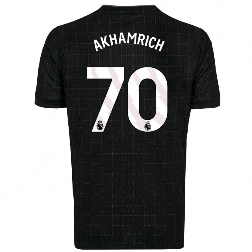 Danxen Men Yusuf Akhamrich #70 Black Gray Away Jersey 2025/26 T-Shirt
