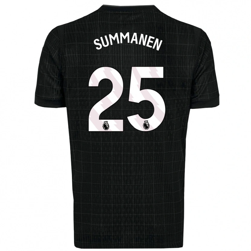 Danxen Men Eveliina Summanen #25 Black Gray Away Jersey 2025/26 T-Shirt