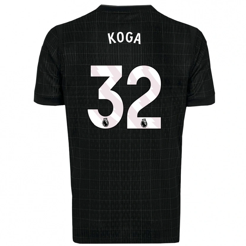 Danxen Men Tōko Koga #32 Black Gray Away Jersey 2025/26 T-Shirt