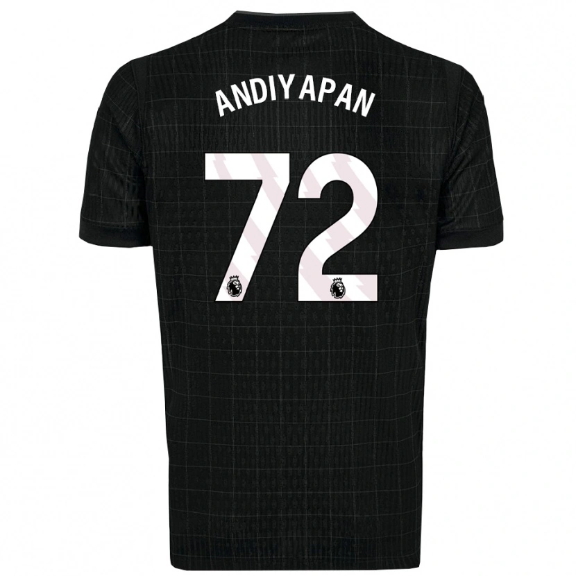 Danxen Men William Andiyapan #72 Black Gray Away Jersey 2025/26 T-Shirt
