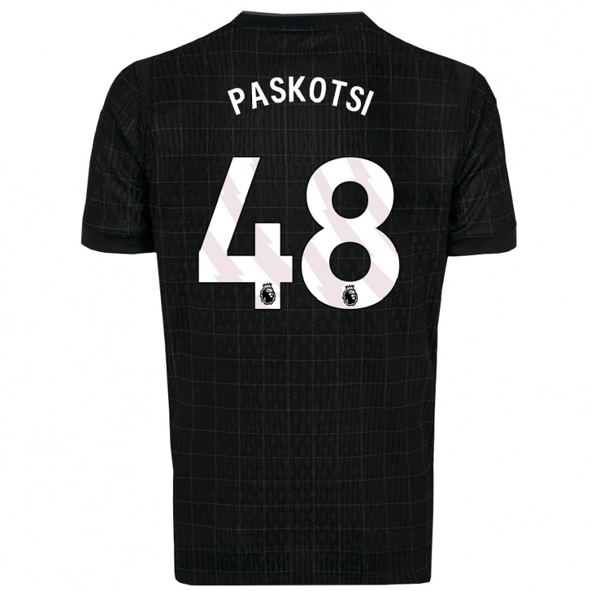 Danxen Men Maksim Paskotsi #48 Black Gray Away Jersey 2025/26 T-Shirt
