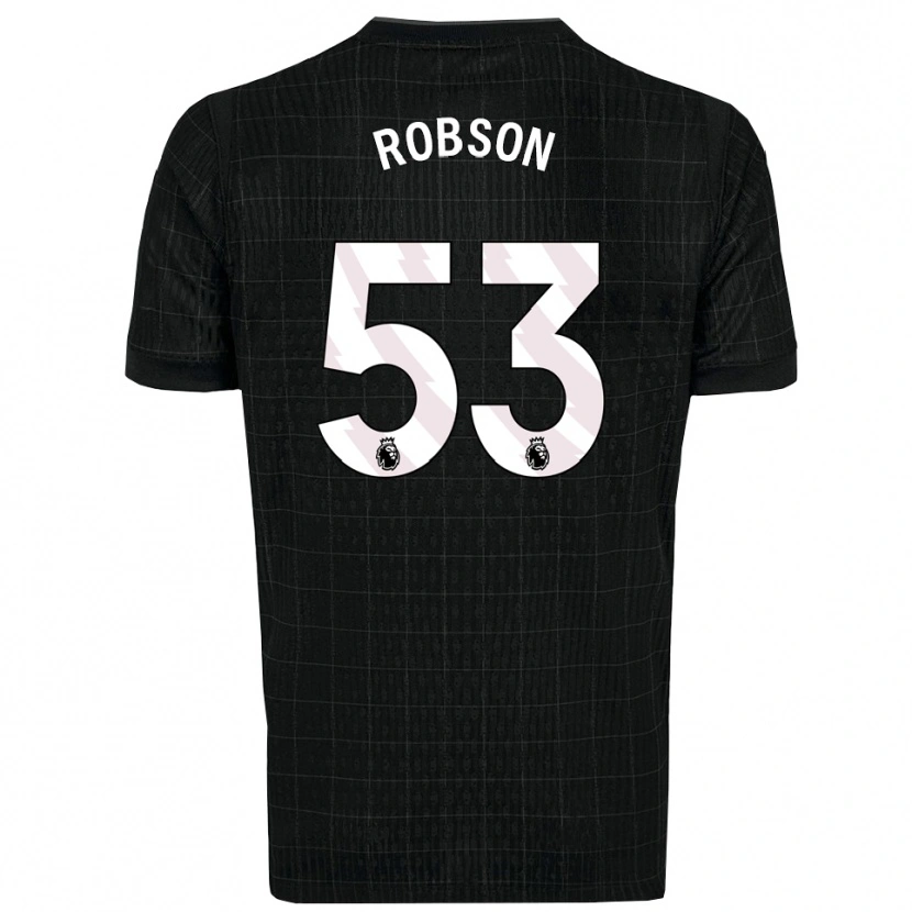 Danxen Men Max Robson #53 Black Gray Away Jersey 2025/26 T-Shirt