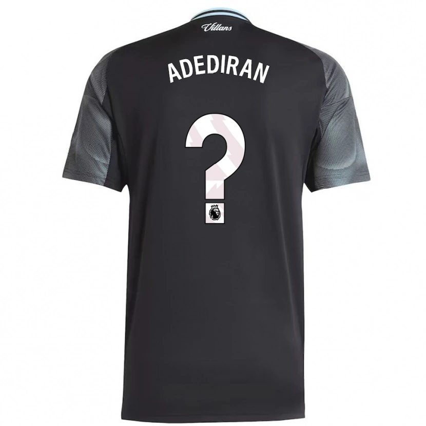 Danxen Men Daniel Adediran #0 Black Sky Blue Away Jersey 2025/26 T-Shirt