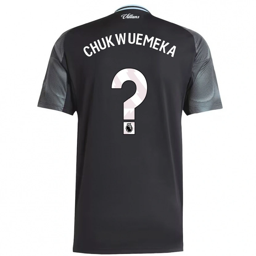 Danxen Men Caleb Chukwuemeka #0 Black Sky Blue Away Jersey 2025/26 T-Shirt