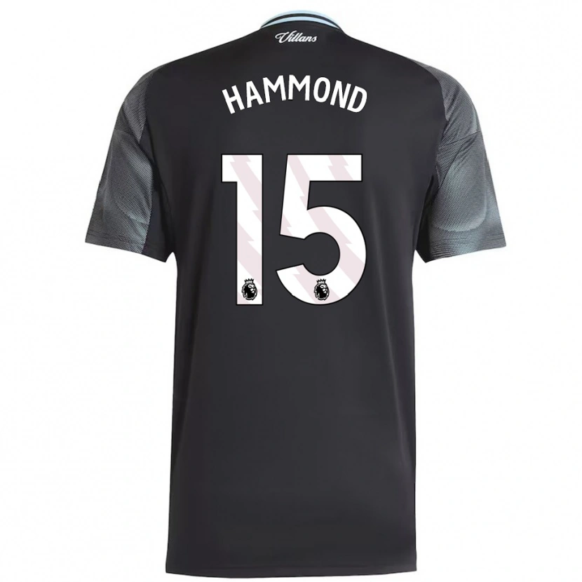 Danxen Men Rio Hammond #15 Black Sky Blue Away Jersey 2025/26 T-Shirt