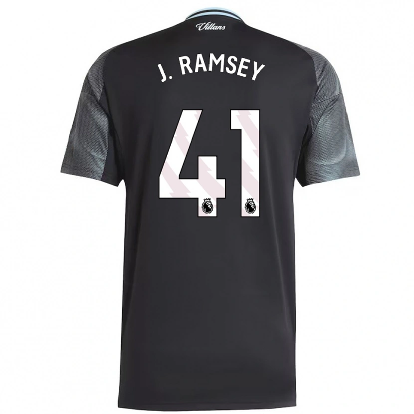 Danxen Men Jacob Ramsey #41 Black Sky Blue Away Jersey 2025/26 T-Shirt