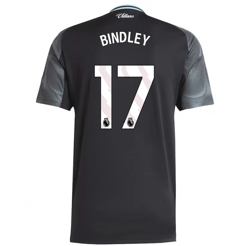 Danxen Men Oliver Bindley #17 Black Sky Blue Away Jersey 2025/26 T-Shirt