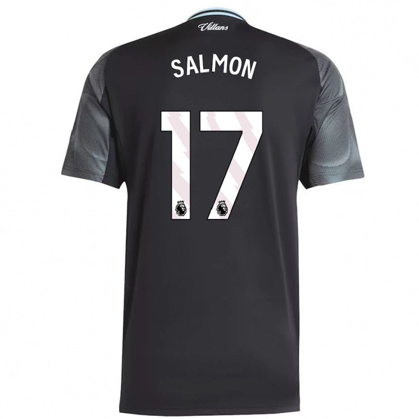 Danxen Men Ebony Salmon #17 Black Sky Blue Away Jersey 2025/26 T-Shirt