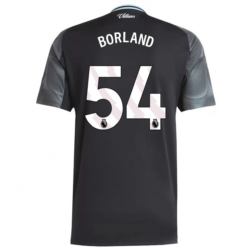 Danxen Men Aidan Borland #54 Black Sky Blue Away Jersey 2025/26 T-Shirt