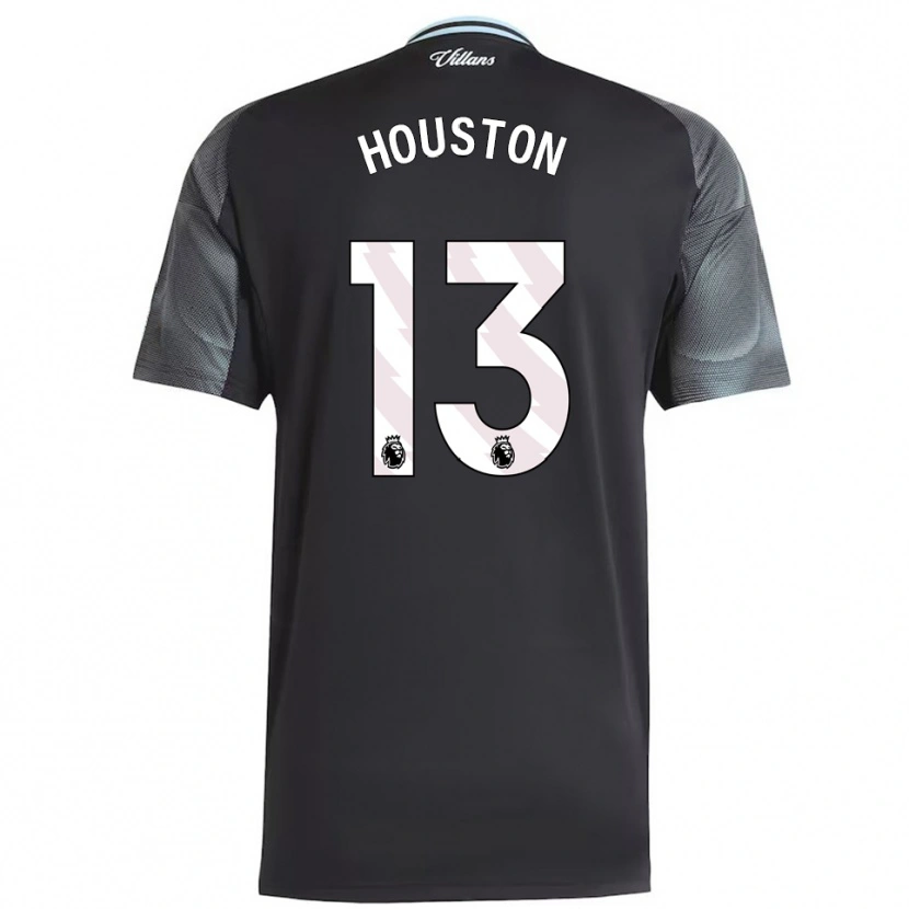 Danxen Men Theo Houston #13 Black Sky Blue Away Jersey 2025/26 T-Shirt