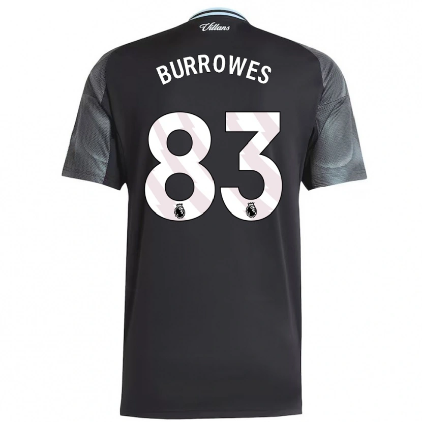 Danxen Men Bradley Burrowes #83 Black Sky Blue Away Jersey 2025/26 T-Shirt