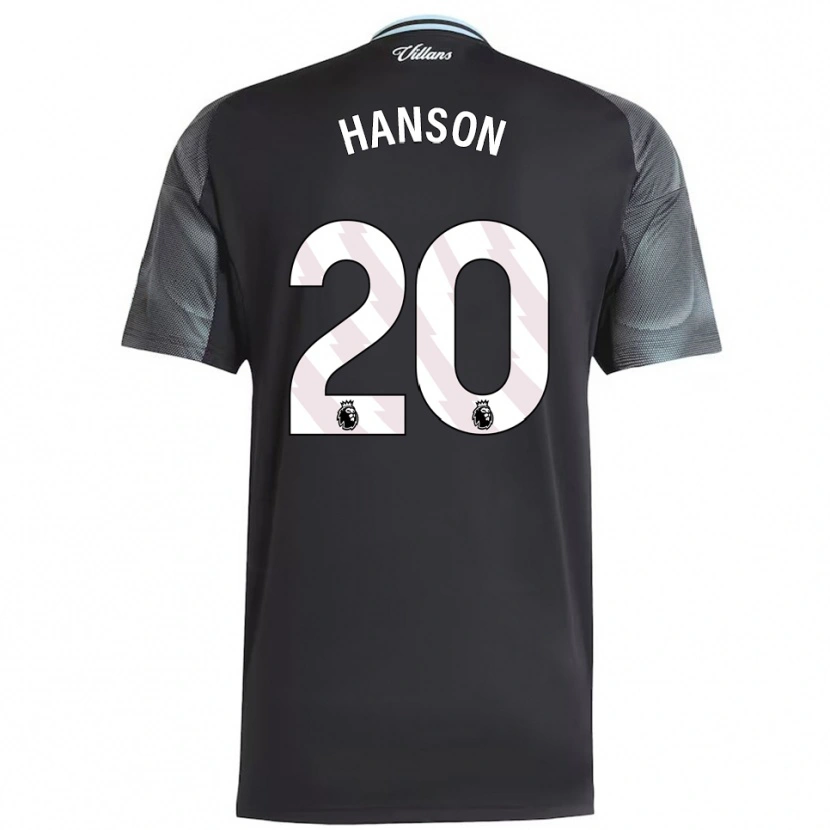 Danxen Men Kirsty Hanson #20 Black Sky Blue Away Jersey 2025/26 T-Shirt