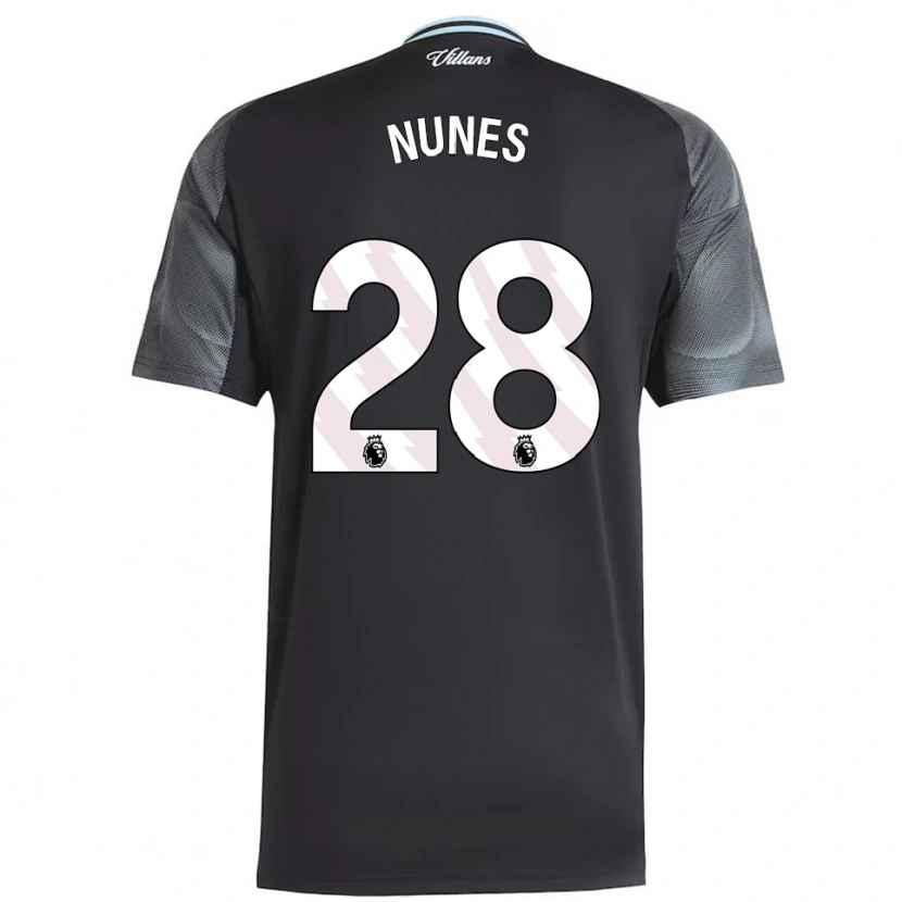 Danxen Men Gabi Nunes #28 Black Sky Blue Away Jersey 2025/26 T-Shirt
